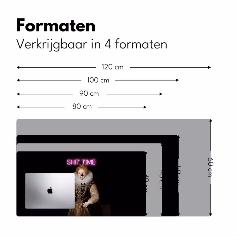 Bureau onderlegger - Portret - Humor - Neon — 8