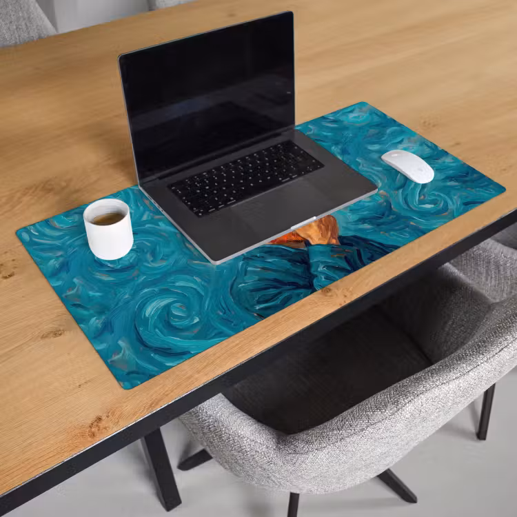 Bureau onderlegger - Portret - Klassiek - Blauw — 3