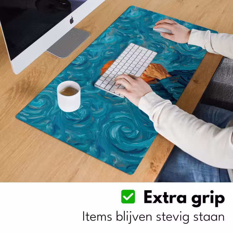 Bureau onderlegger - Portret - Klassiek - Blauw — 6