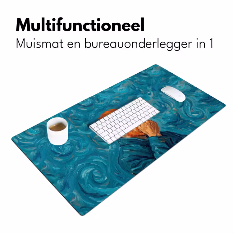 Bureau onderlegger - Portret - Klassiek - Blauw — 7