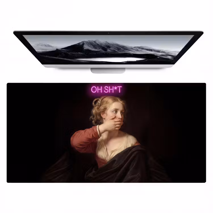 Bureau onderlegger - Quote - Neon - vrouw — 1