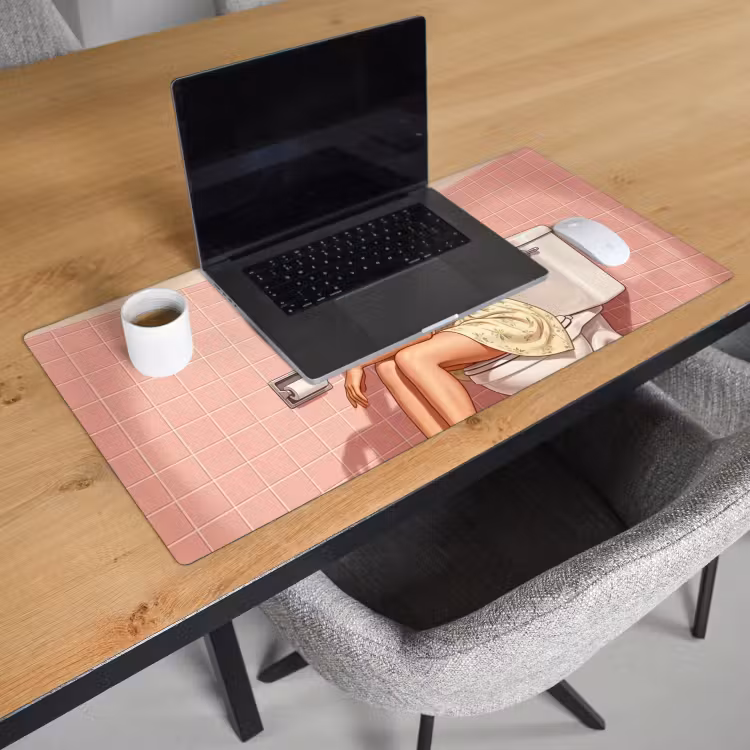 Bureau onderlegger - Roze - Retro - Vrouw — 3