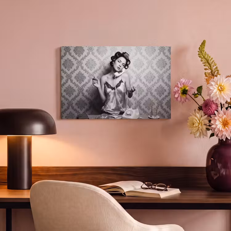 Canvas schilderij - Chic - Vrouw - Zwart - Wit — 4