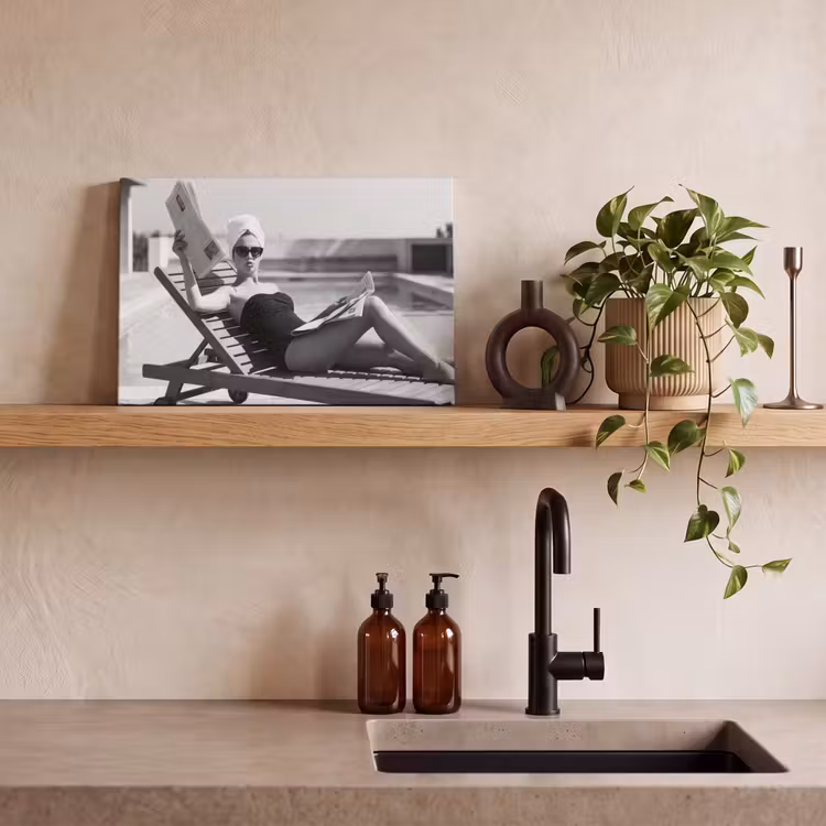 Canvas schilderij - Glamour - Modern - Zwart - Wit — 3