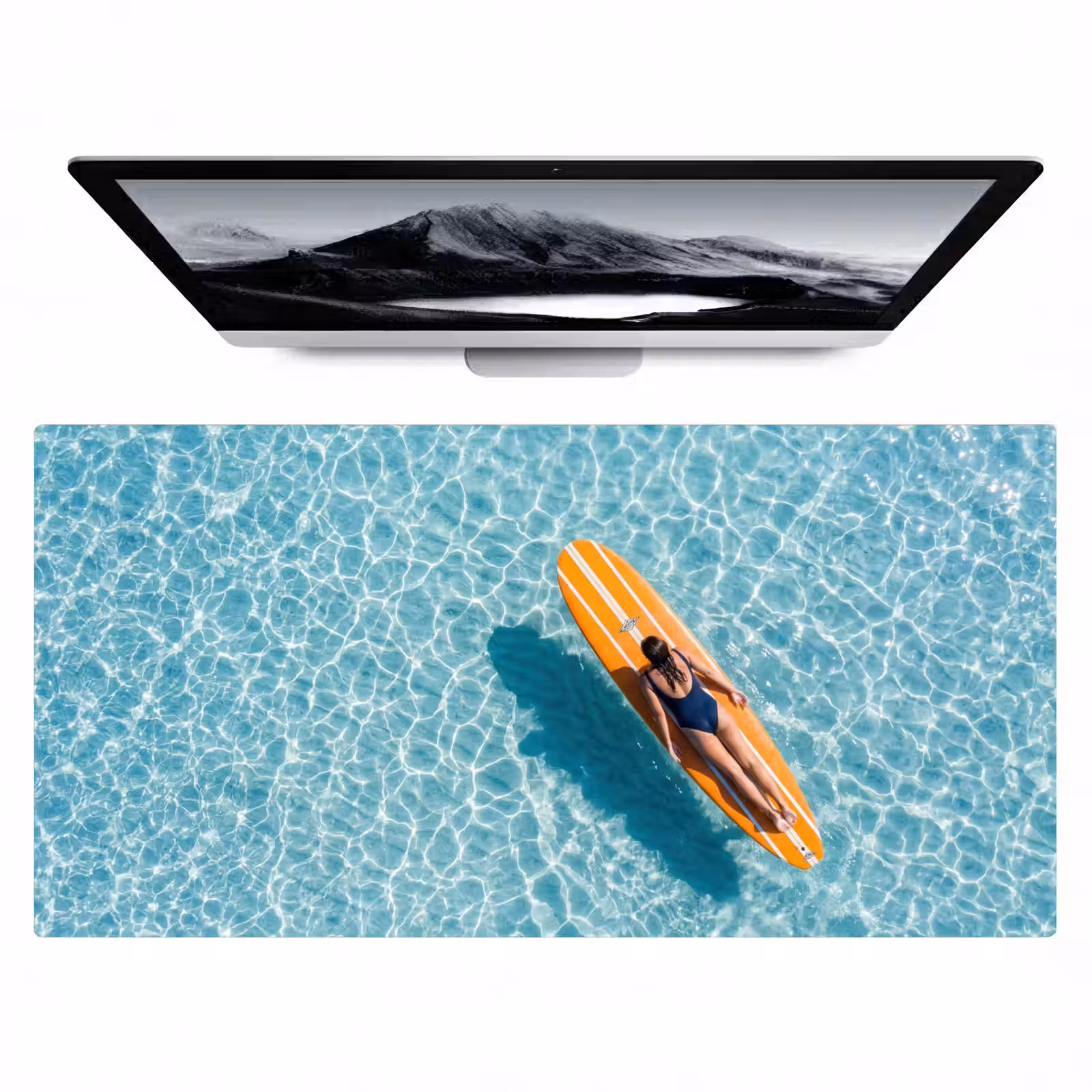 Bureau onderlegger - Surfboard - Water - Badpak - Oranje — 1