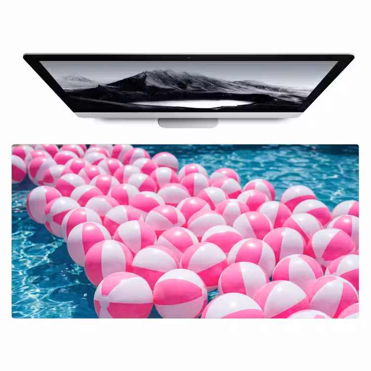 Bureau onderlegger - Strandballen - Roze - Water — 1