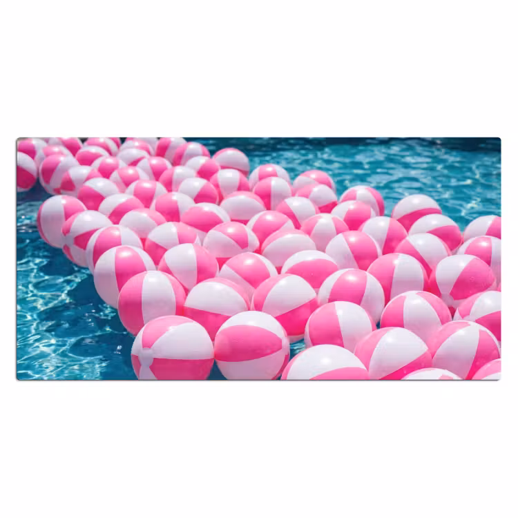Bureau onderlegger - Strandballen - Roze - Water — 2