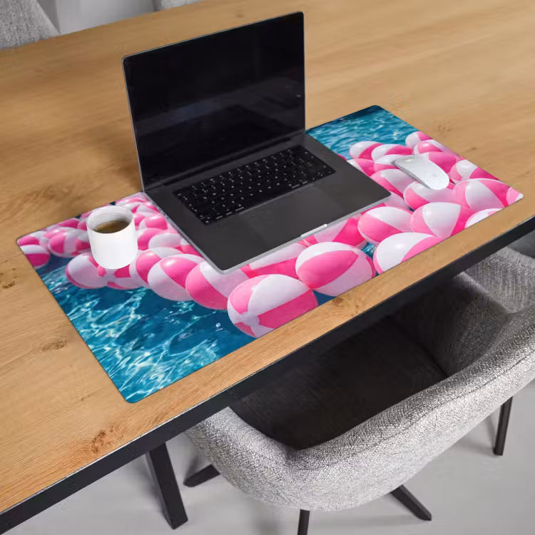 Bureau onderlegger - Strandballen - Roze - Water — 3
