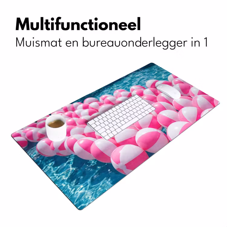 Bureau onderlegger - Strandballen - Roze - Water — 7