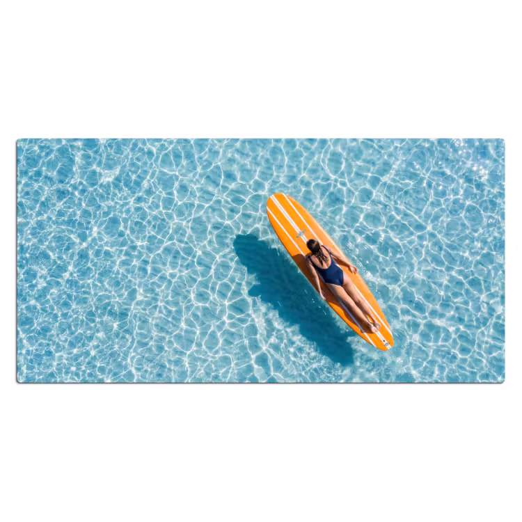 Bureau onderlegger - Surfboard - Water - Badpak - Oranje — 2