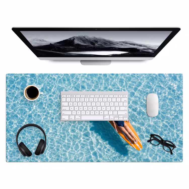 Bureau onderlegger - Surfboard - Water - Badpak - Oranje — 4