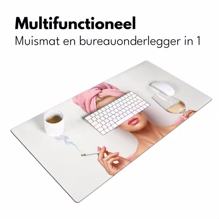 Bureau onderlegger - Vrouw - Roze - Wijn - Zonnebril — 7