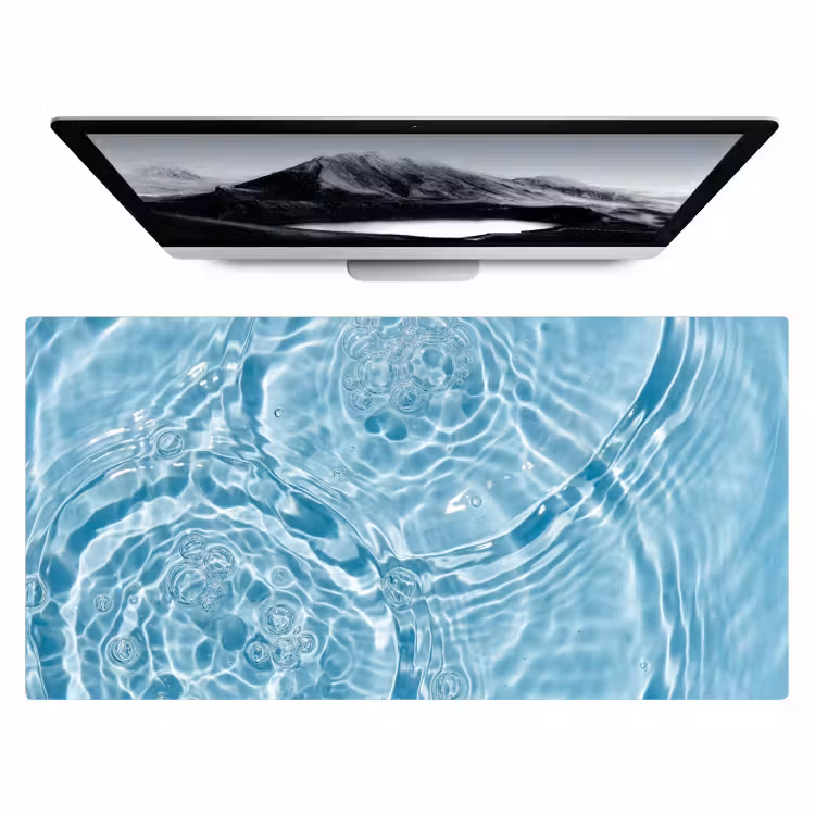 Bureau onderlegger - Water - Blauw - bubbels — 1