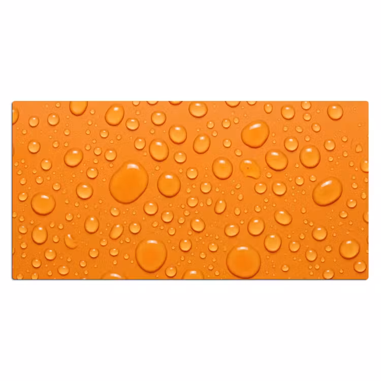 Bureau onderlegger - Water - Druppels - Oranje — 2