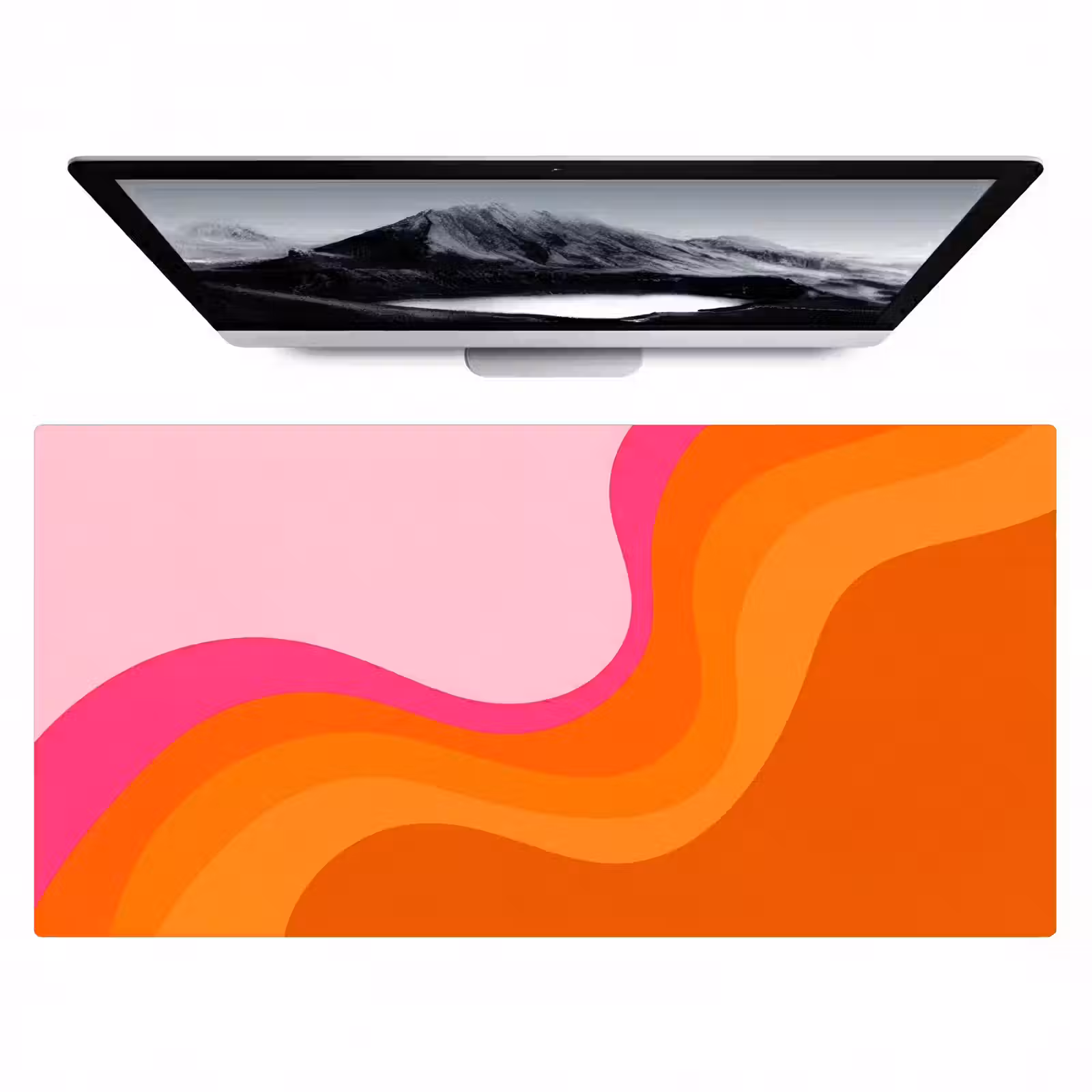Bureau onderlegger - Retro - Waves - Kleurrijk — 1