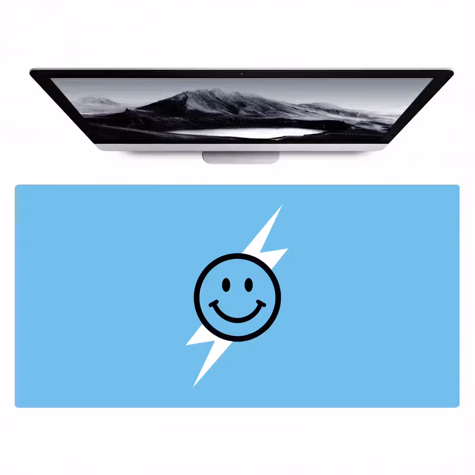 Bureau onderlegger - Smiley - Blauw - Bliksem — 1