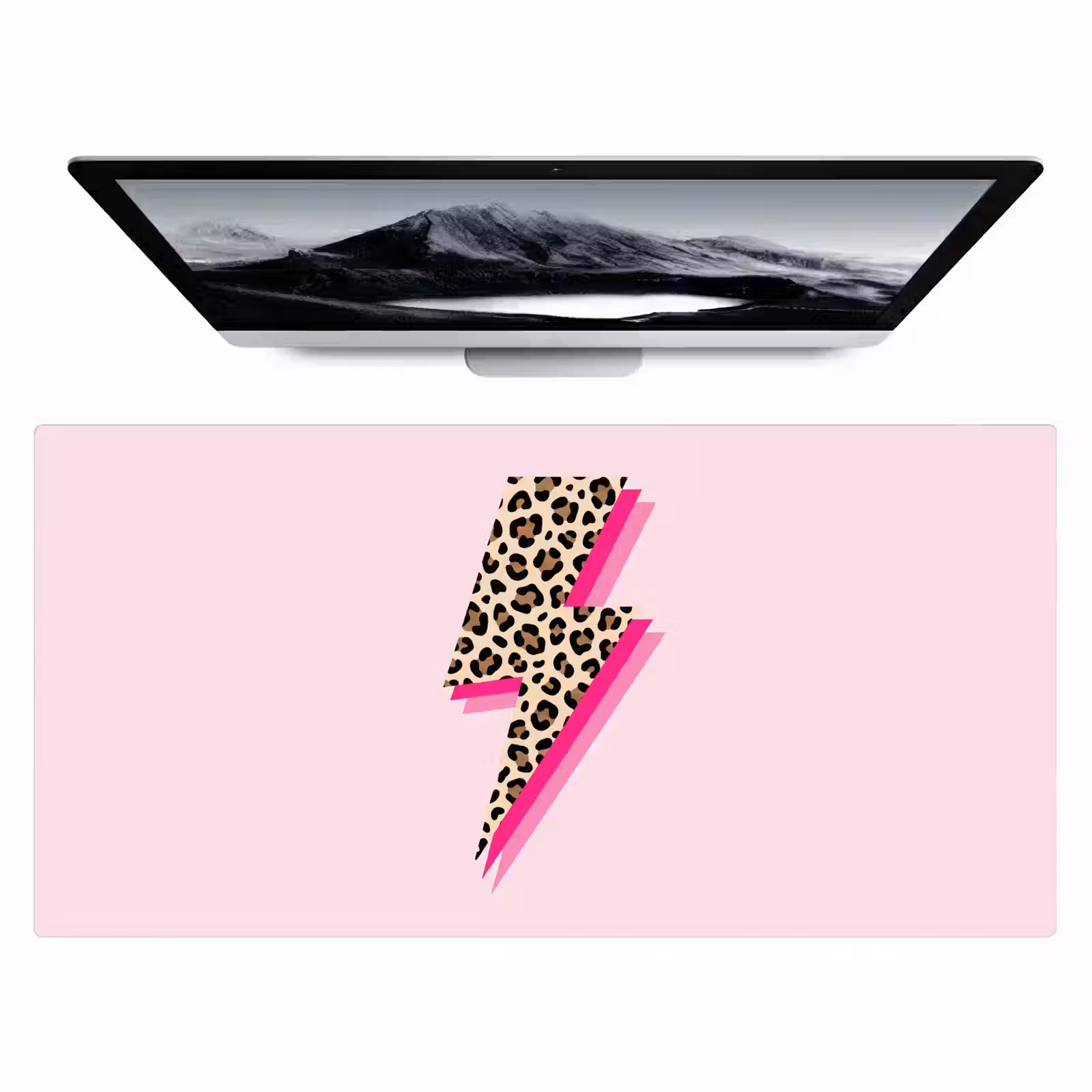 Bureau onderlegger - Stippen - Roze - Bliksem — 1
