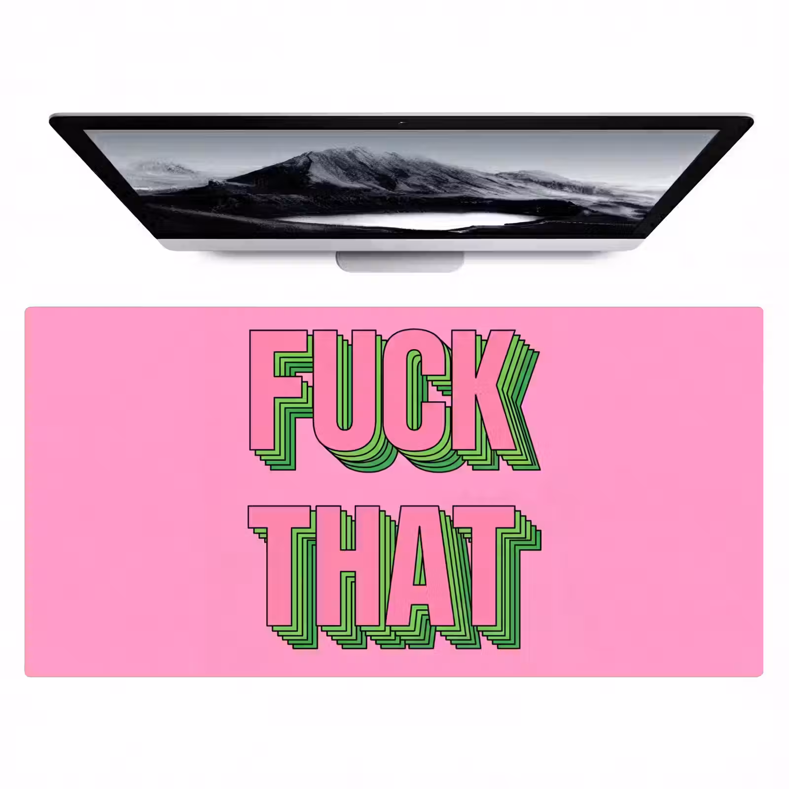 Bureau onderlegger - Tekst - Bold - Roze — 1