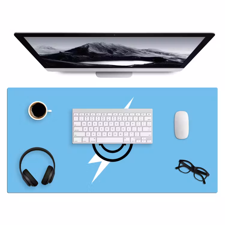 Bureau onderlegger - Smiley - Blauw - Bliksem — 4