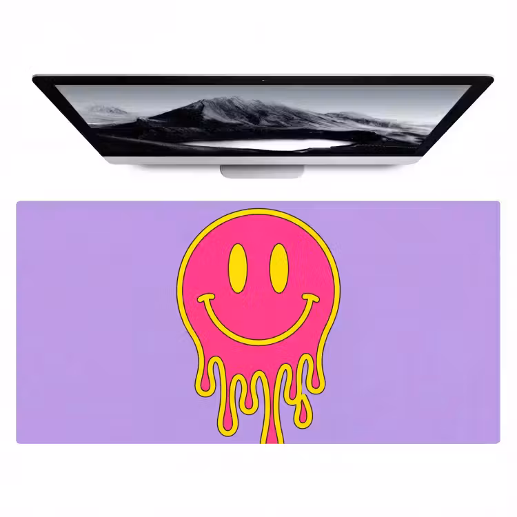 Bureau onderlegger - Smiley - Drip - Neon — 1
