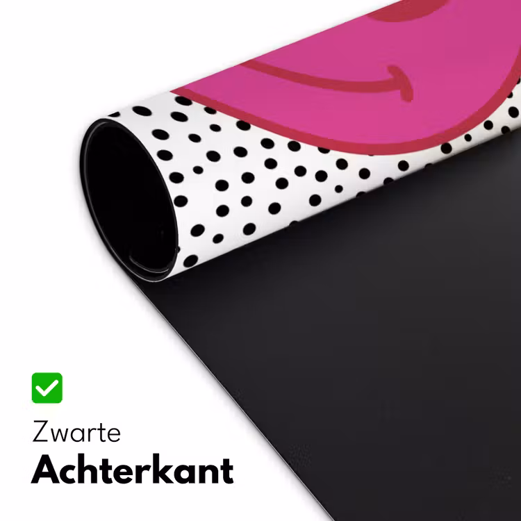 Bureau onderlegger - Smiley - Roze - Stippen — 5