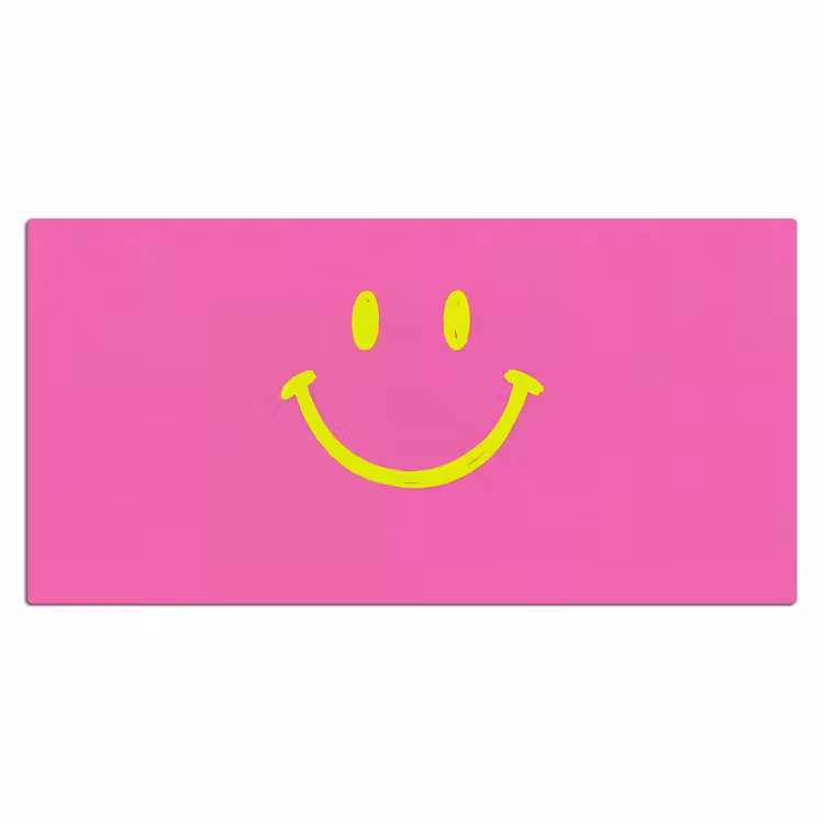 Bureau onderlegger - Smiley - Vrolijk - Roze — 2