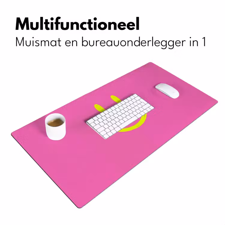 Bureau onderlegger - Smiley - Vrolijk - Roze — 7