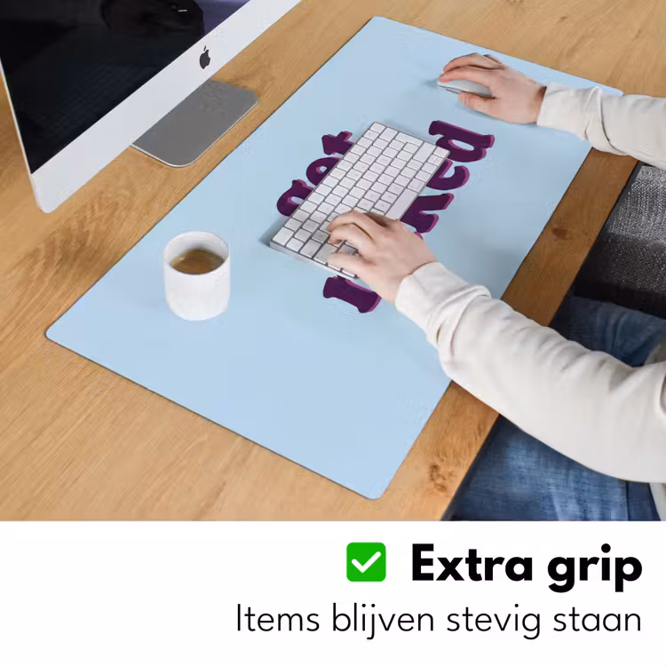 Bureau onderlegger - Speels - Boodschap - Blauw — 6