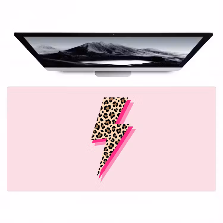 Bureau onderlegger - Stippen - Roze - Bliksem — 1