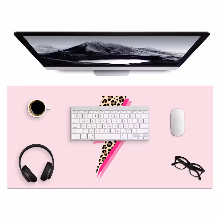 Bureau onderlegger - Stippen - Roze - Bliksem — 4
