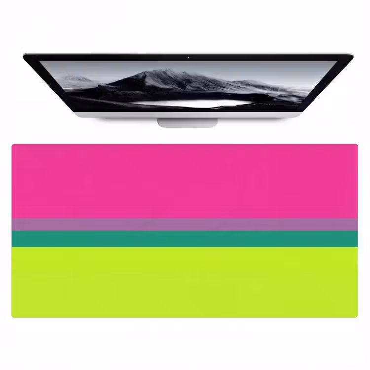 Bureau onderlegger - Strepen - Modern - Kleurrijk — 1