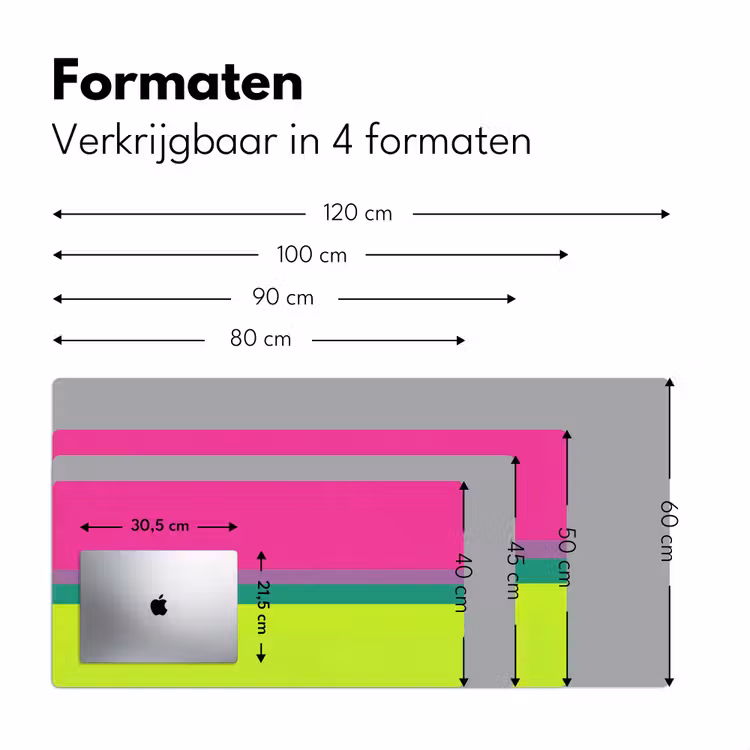 Bureau onderlegger - Strepen - Modern - Kleurrijk — 8