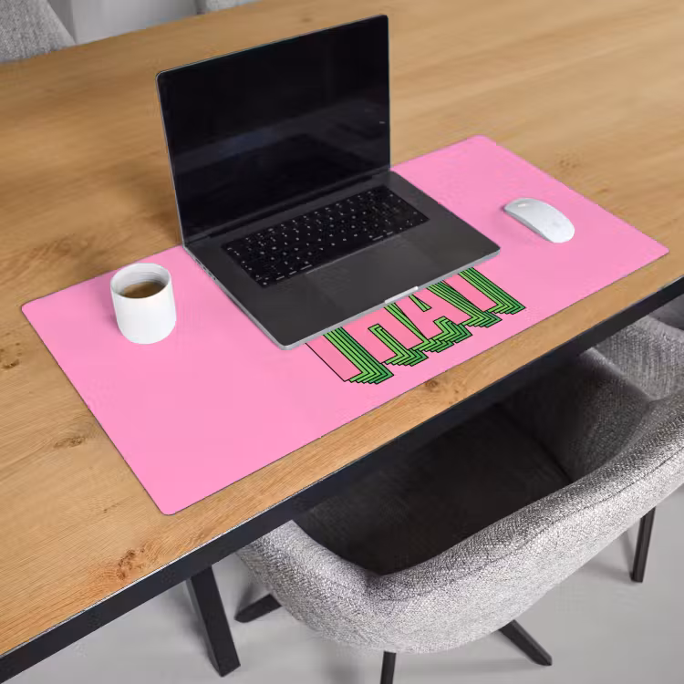Bureau onderlegger - Tekst - Bold - Roze — 3