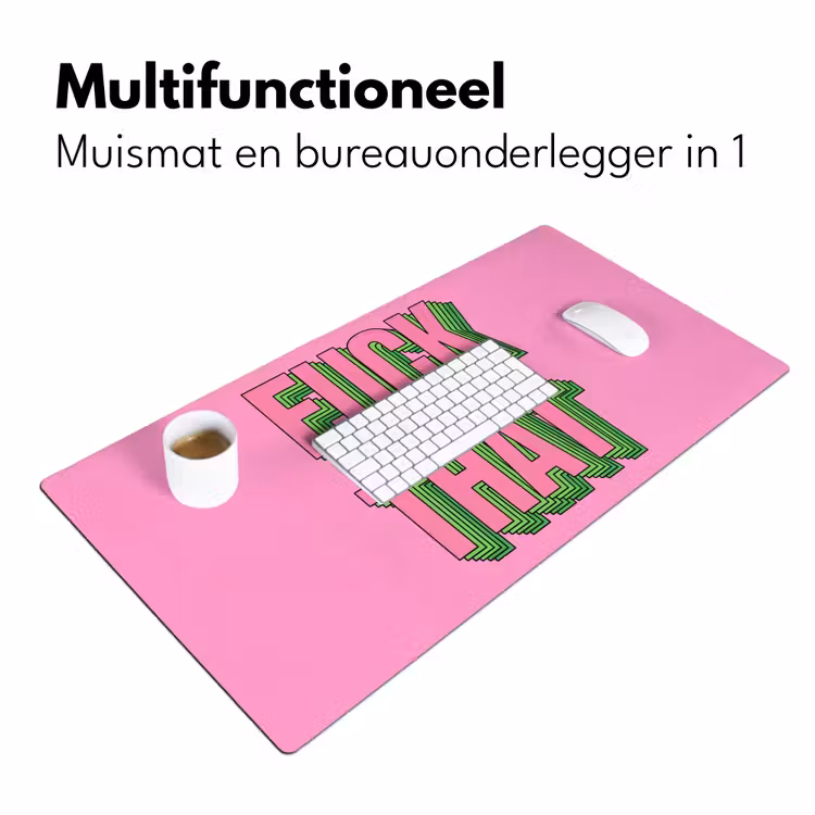 Bureau onderlegger - Tekst - Bold - Roze — 7