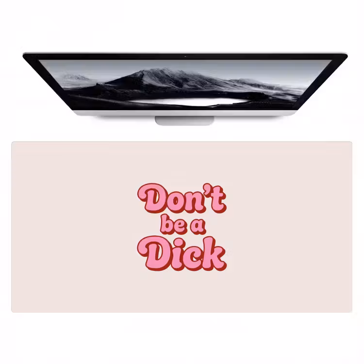 Bureau onderlegger - Tekst - Boodschap - Roze — 1