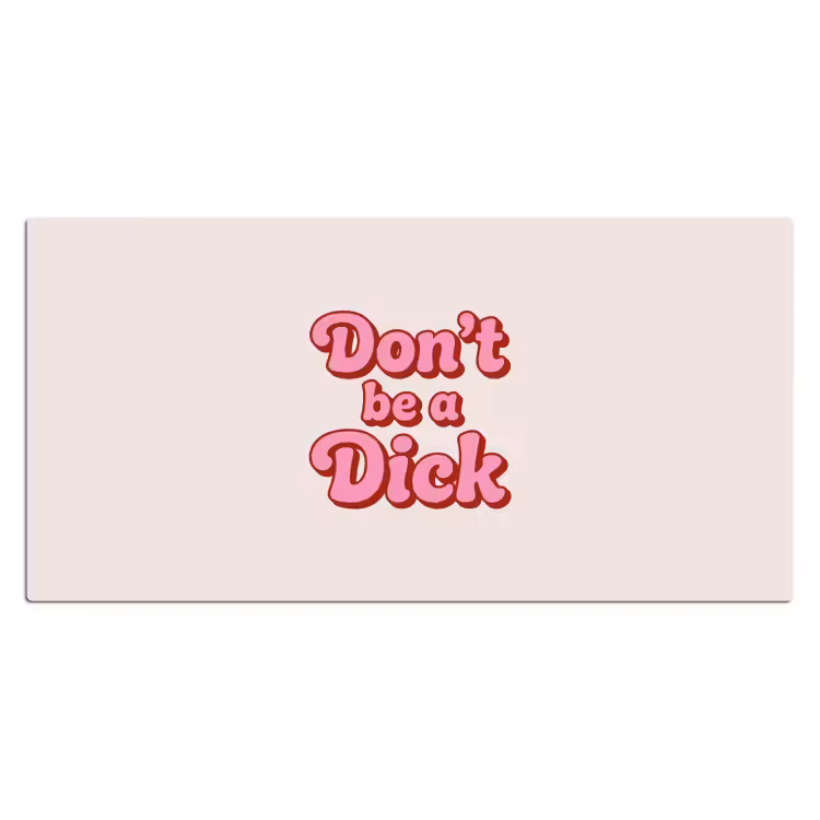 Bureau onderlegger - Tekst - Boodschap - Roze — 2