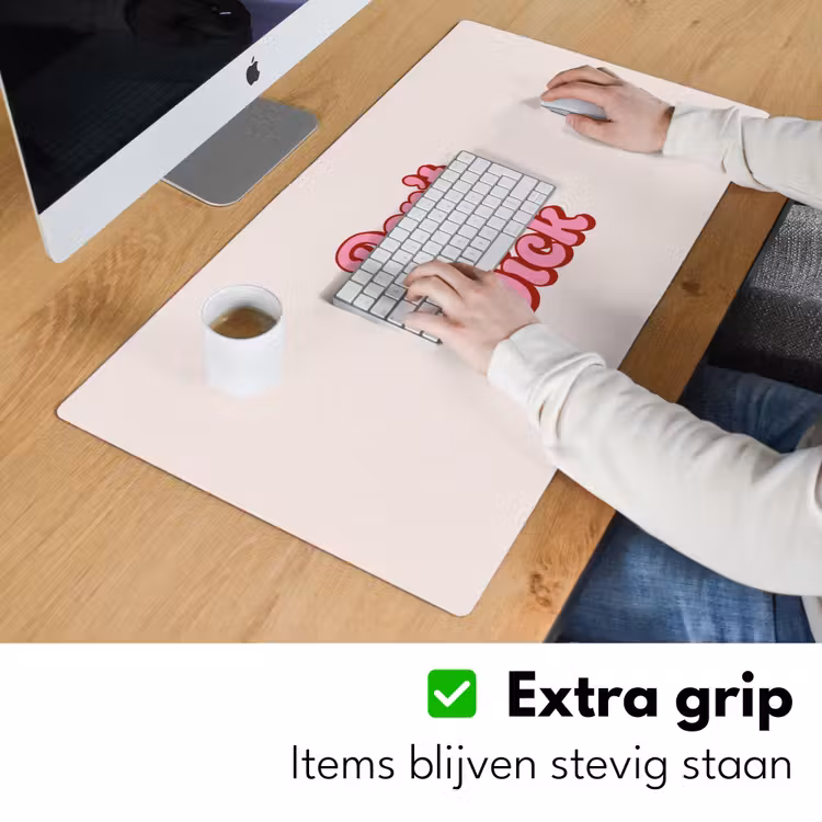 Bureau onderlegger - Tekst - Boodschap - Roze — 6
