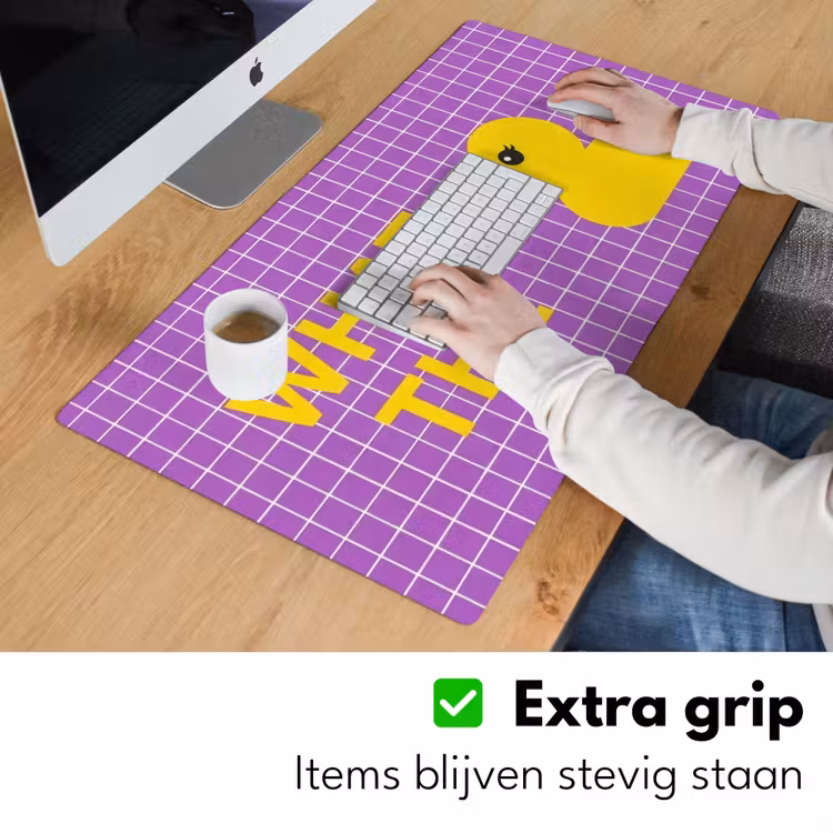 Bureau onderlegger - Tekst - Eend - Paars — 6