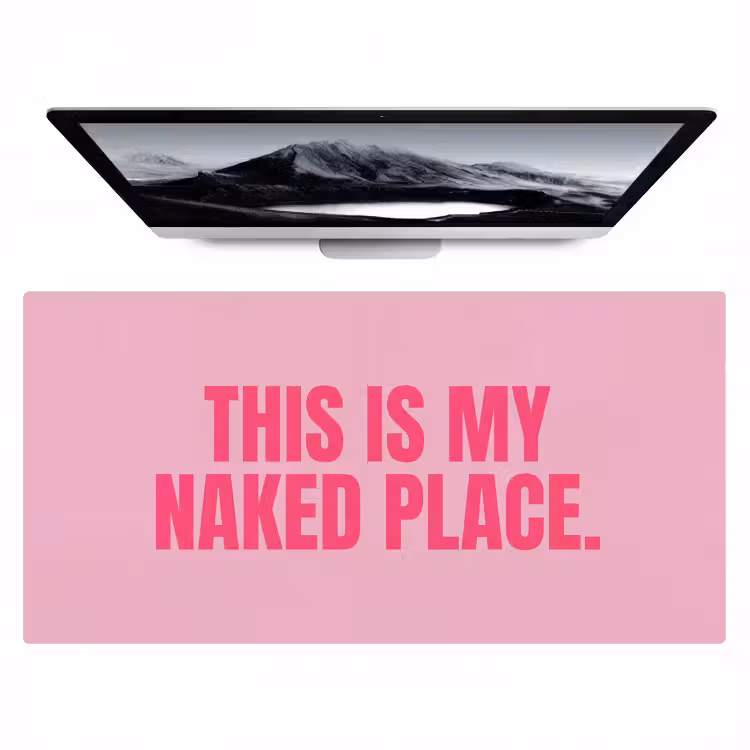 Bureau onderlegger - Tekst - Modern - Roze — 1