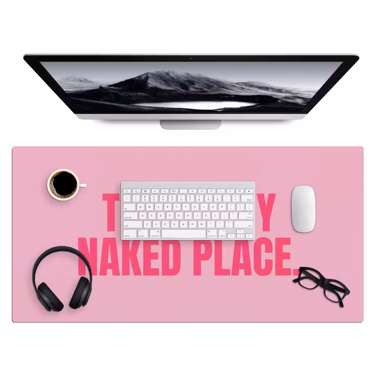 Bureau onderlegger - Tekst - Modern - Roze — 4