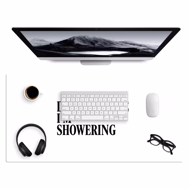 Bureau onderlegger - Tekst - Modern - Zwart - Wit — 4
