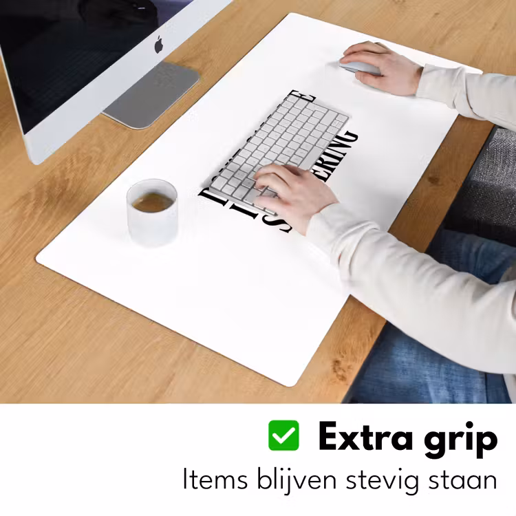 Bureau onderlegger - Tekst - Modern - Zwart - Wit — 6
