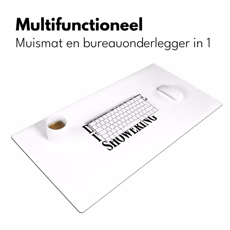 Bureau onderlegger - Tekst - Modern - Zwart - Wit — 7