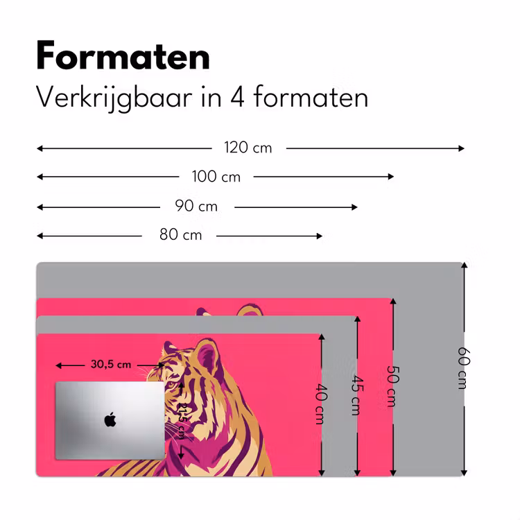 Bureau onderlegger - Tijger - Modern - Neon — 8