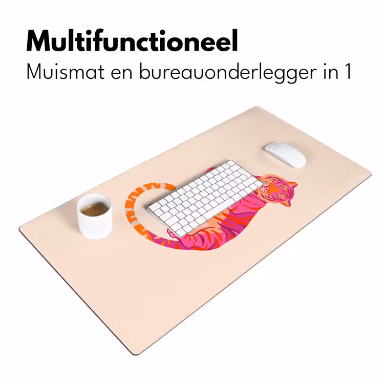 Bureau onderlegger - Tijger - Roze - Oranje — 7