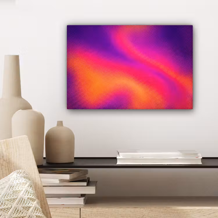 Canvas schilderij - Abstract - Patroon - Kleurverloop — 5