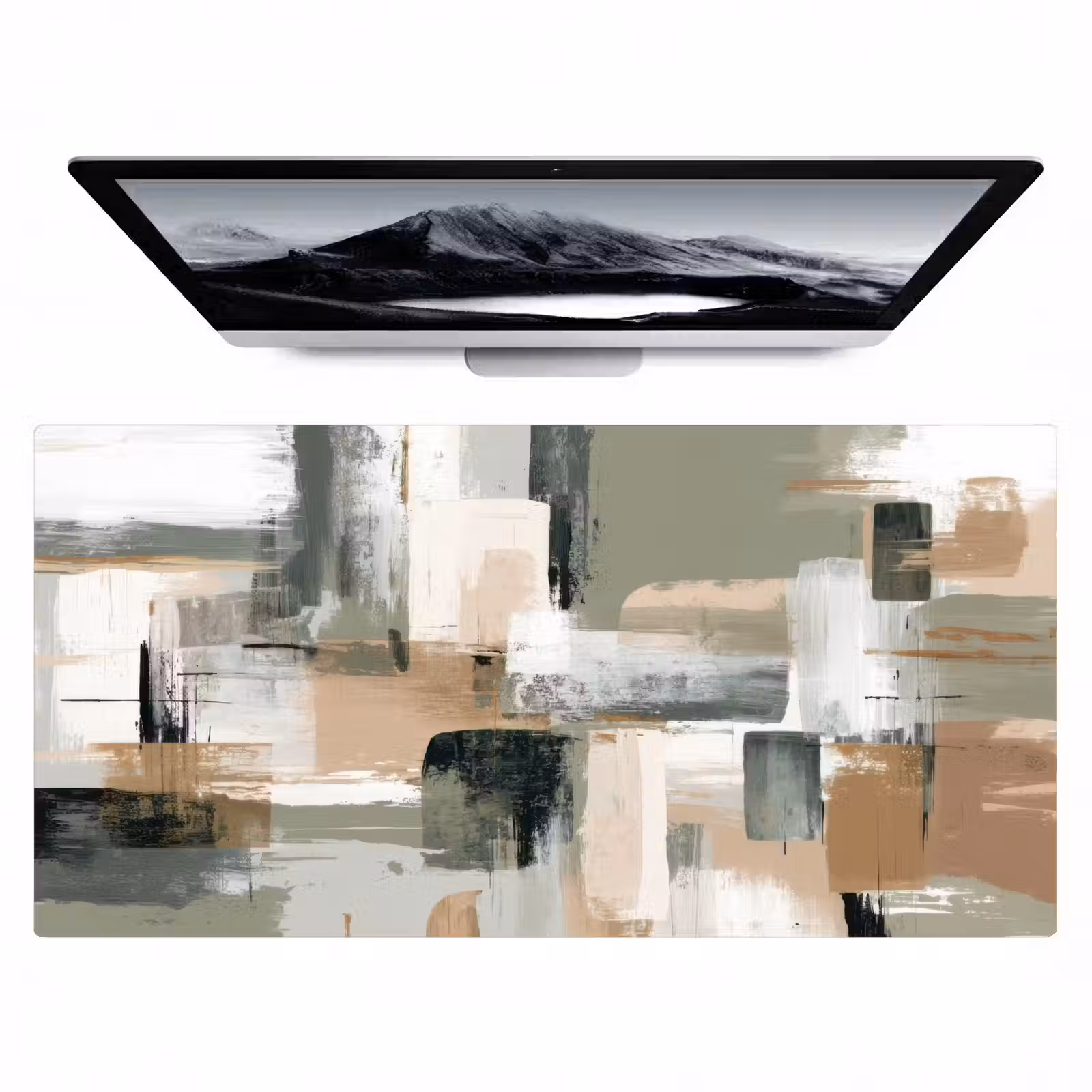 Bureau onderlegger - Penseelstreken - Abstract - Aardetinten — 1