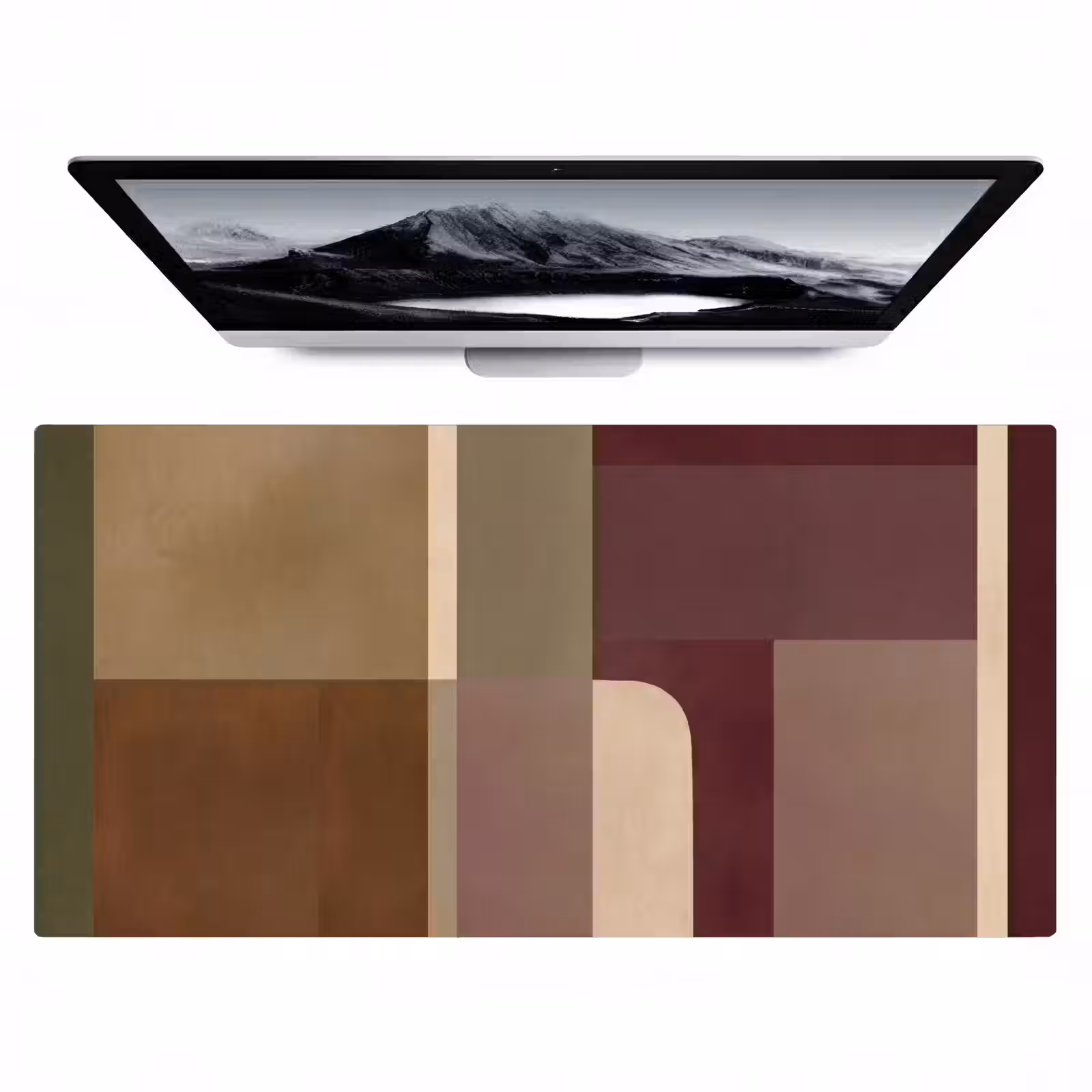 Bureau onderlegger - Vlakken - Abstract - Bordeaux - Lijnen — 1