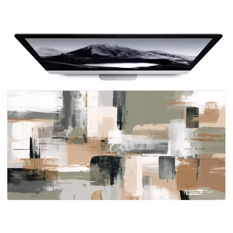 Bureau onderlegger - Penseelstreken - Abstract - Aardetinten — 1