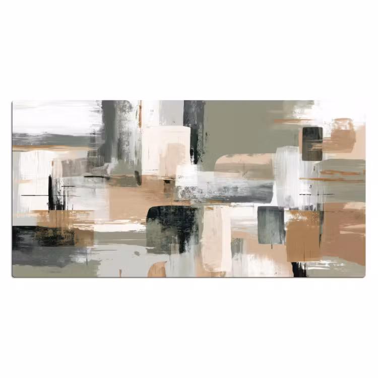 Bureau onderlegger - Penseelstreken - Abstract - Aardetinten — 2